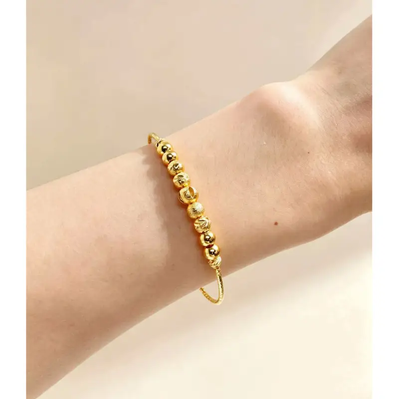 CADILO New Cross-Border Snap-Open Bracelet for Women, Fashionable Sand Gold Fashion Jewelry Wholesale Snap-Open Bracelet — feature 24