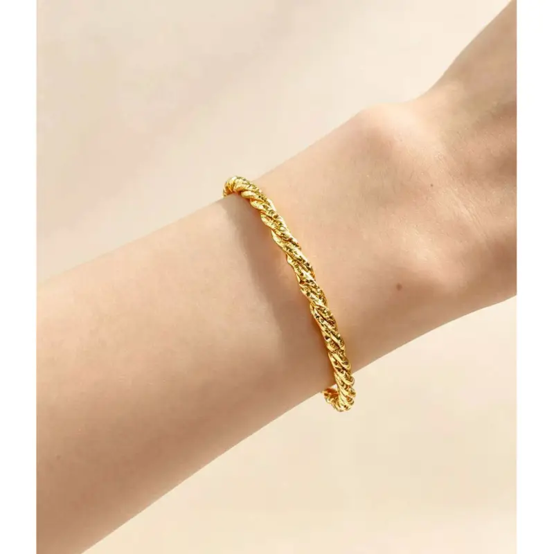 CADILO New Cross-Border Snap-Open Bracelet for Women, Fashionable Sand Gold Fashion Jewelry Wholesale Snap-Open Bracelet — feature 26