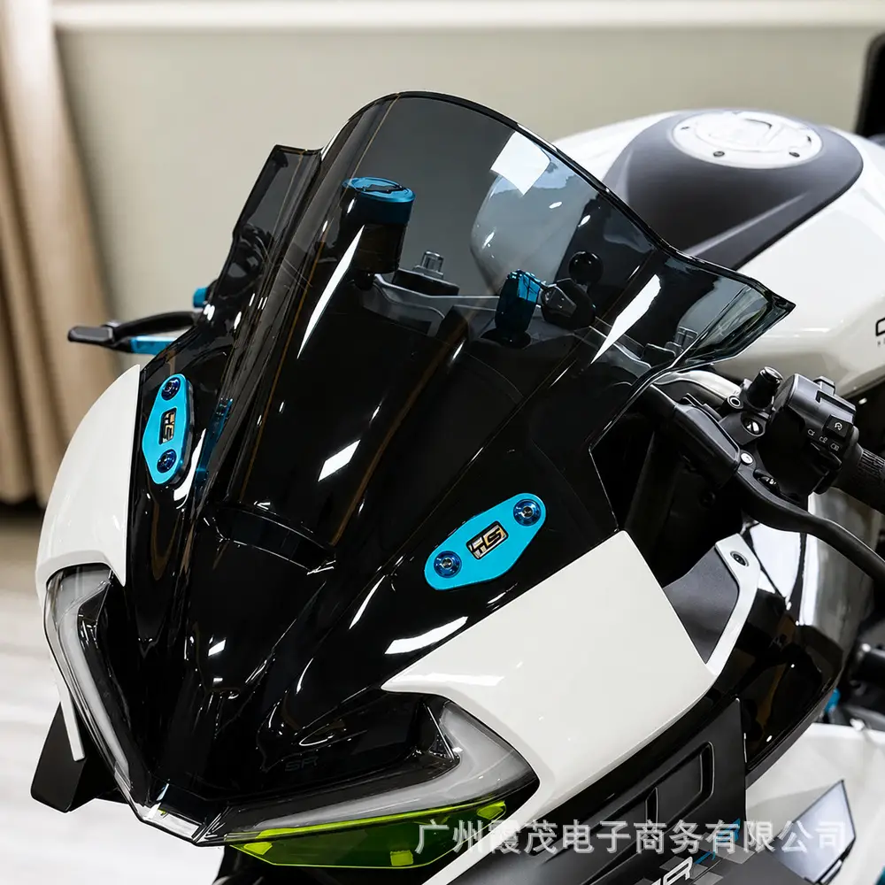 Suitable for CFMoto 675SR 675SS 675SR-R windshield modification; racing-style heightened fairing with no damage to the windshield