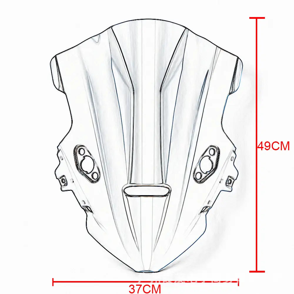 Suitable for CFMoto 675SR 675SS 675SR-R windshield modification; racing-style heightened fairing with no damage to the windshield — feature 4