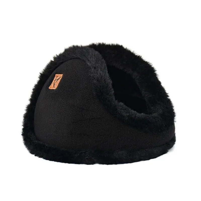 Qiqiaodou Men's Winter Warm Over-the-Head Earmuffs Plush Cold-Proof Ear Warmers Ear Protectors Wholesale from Manufacturer