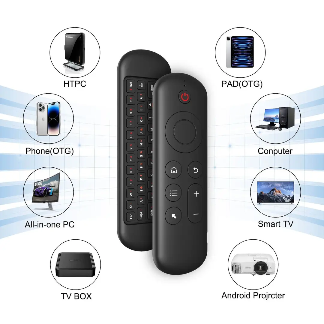 Cross-border M5 Air Mouse Remote Control Wireless Keyboard Mini Bluetooth Backlit Suitable for Smart TV Set-Top Boxes — feature 8