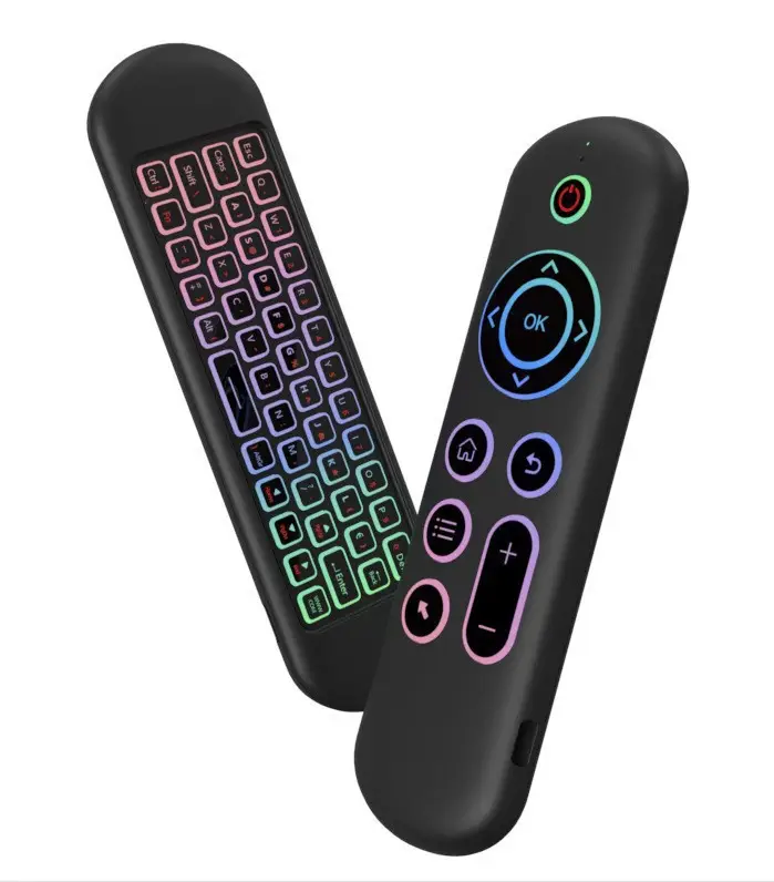 Cross-border M5 Air Mouse Remote Control Wireless Keyboard Mini Bluetooth Backlit Suitable for Smart TV Set-Top Boxes