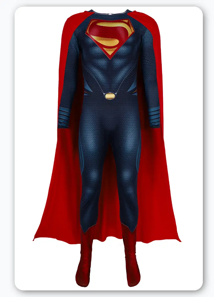 The Man of Steel Cosplay Costume Batman Bodysuit Halloween Adult Hero Role-Playing Outfit — feature 11
