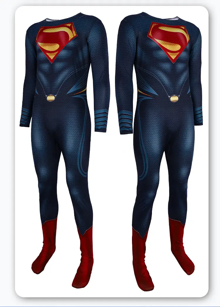 The Man of Steel Cosplay Costume Batman Bodysuit Halloween Adult Hero Role-Playing Outfit — feature 13