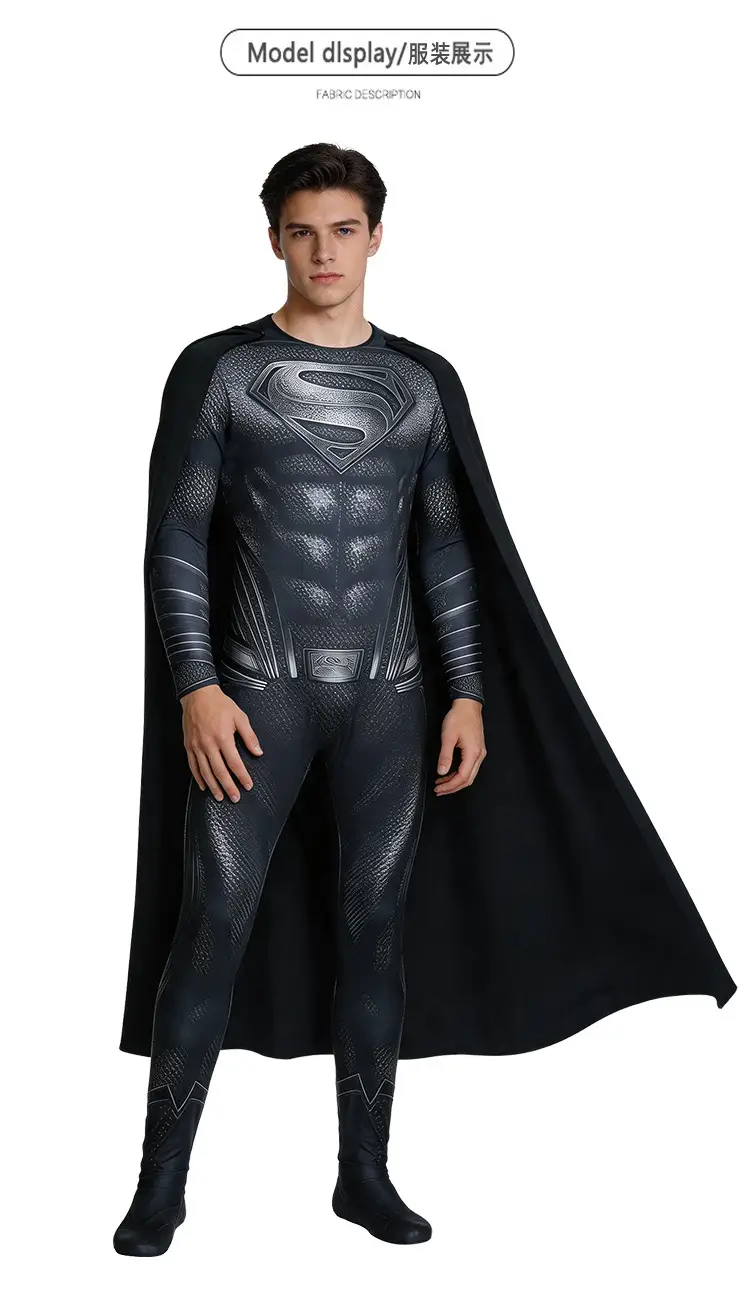 The Man of Steel Cosplay Costume Batman Bodysuit Halloween Adult Hero Role-Playing Outfit — feature 16