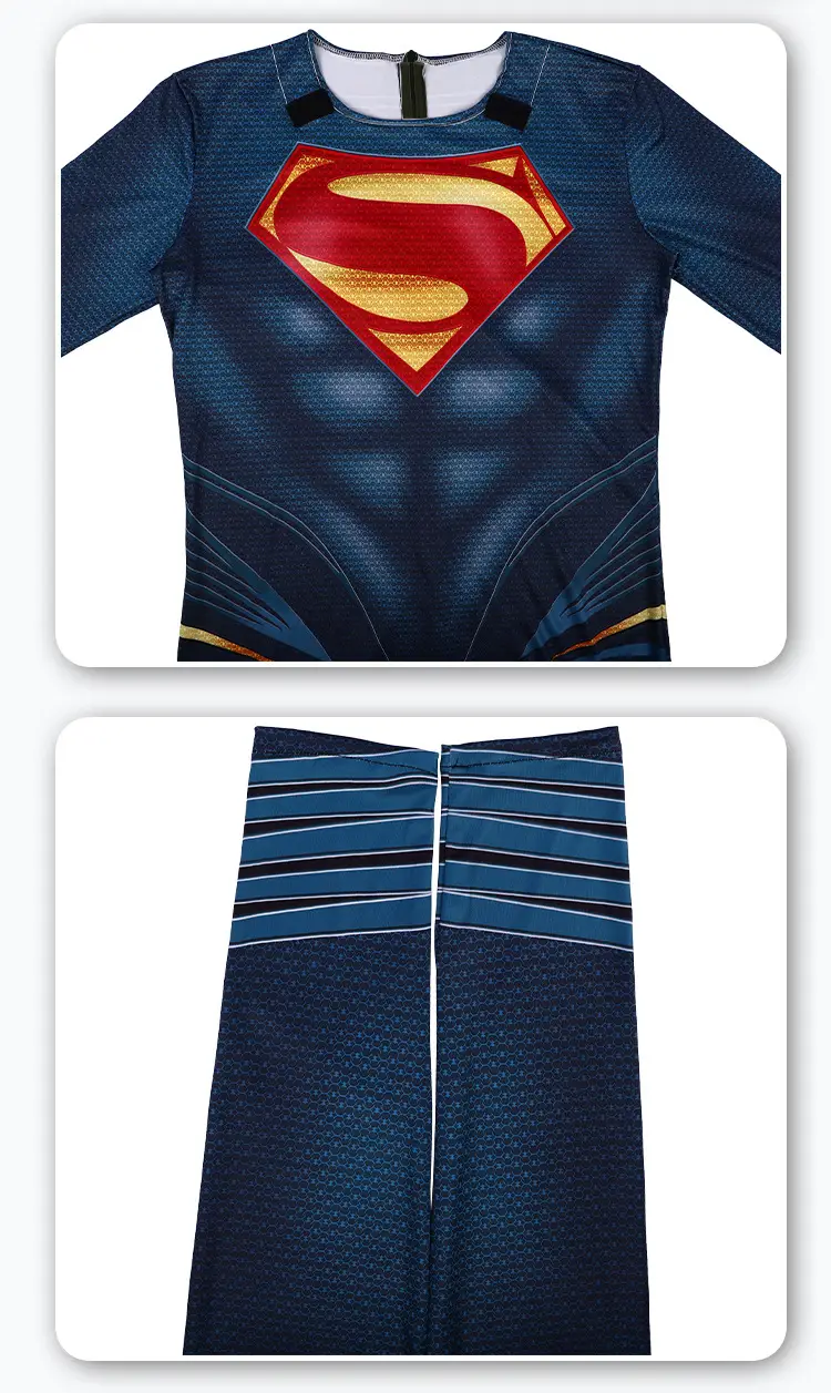 The Man of Steel Cosplay Costume Batman Bodysuit Halloween Adult Hero Role-Playing Outfit — feature 9