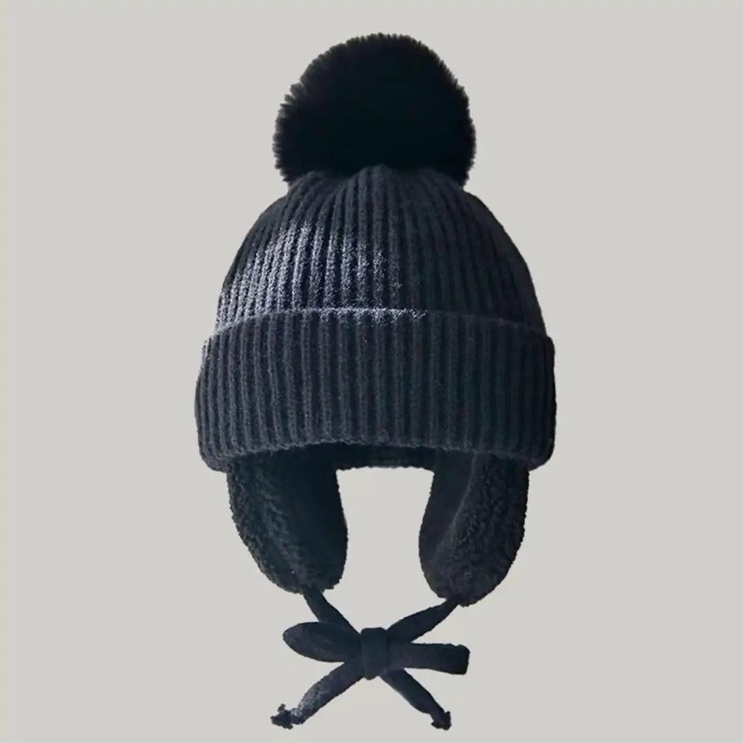 Children's ear-protecting hat, warm fleece-lined Lei Feng hat, boys' woolen hat, pullover hat for older children, girls' hat, autumn and winter fashion — feature 4