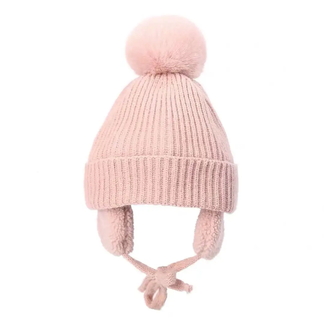 Children's ear-protecting hat, warm fleece-lined Lei Feng hat, boys' woolen hat, pullover hat for older children, girls' hat, autumn and winter fashion — feature 5