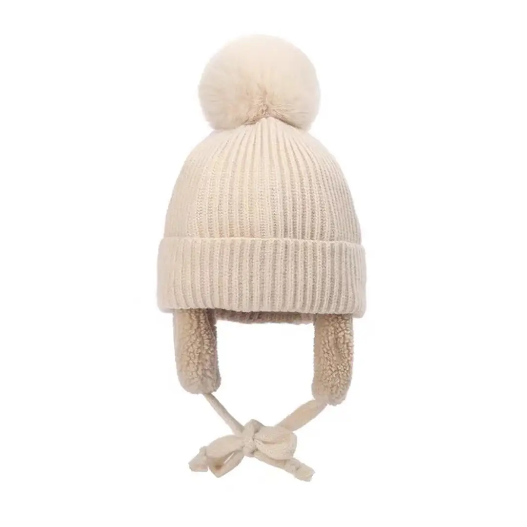 Children's ear-protecting hat, warm fleece-lined Lei Feng hat, boys' woolen hat, pullover hat for older children, girls' hat, autumn and winter fashion — feature 6