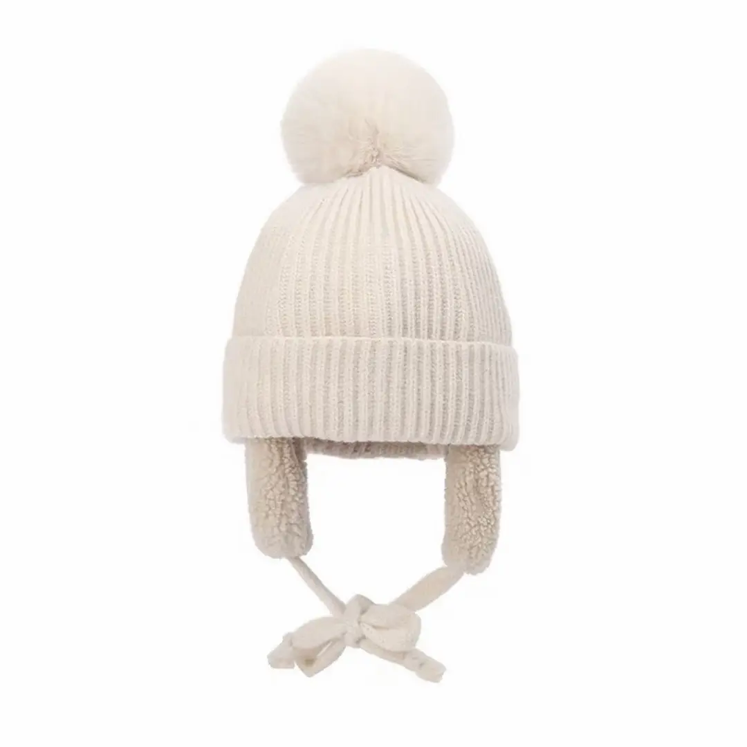 Children's ear-protecting hat, warm fleece-lined Lei Feng hat, boys' woolen hat, pullover hat for older children, girls' hat, autumn and winter fashion