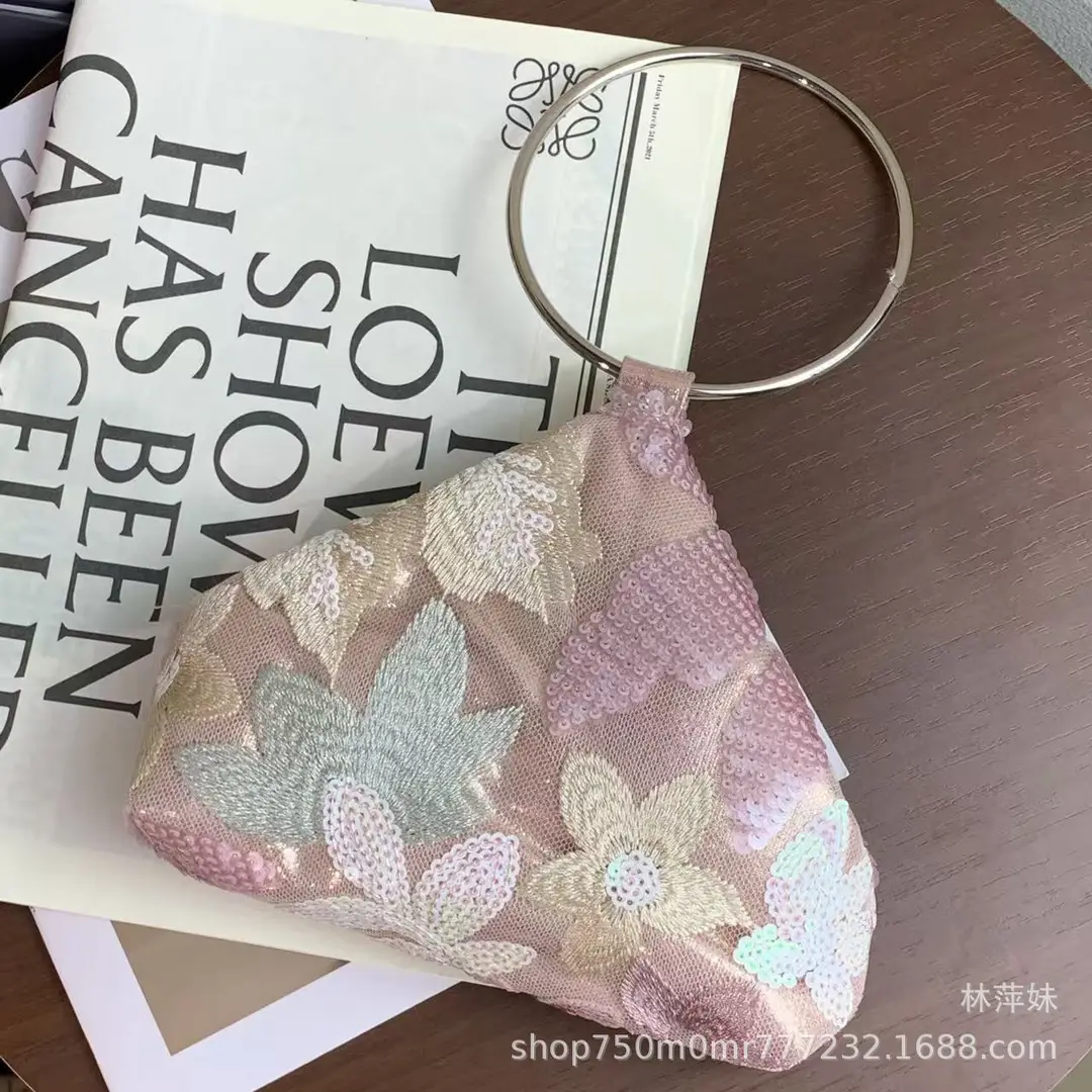 New Chinese-style embroidered bridesmaid bag, evening bag, chain handbag — feature 12