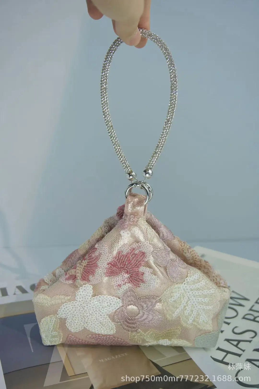 New Chinese-style embroidered bridesmaid bag, evening bag, chain handbag — feature 27