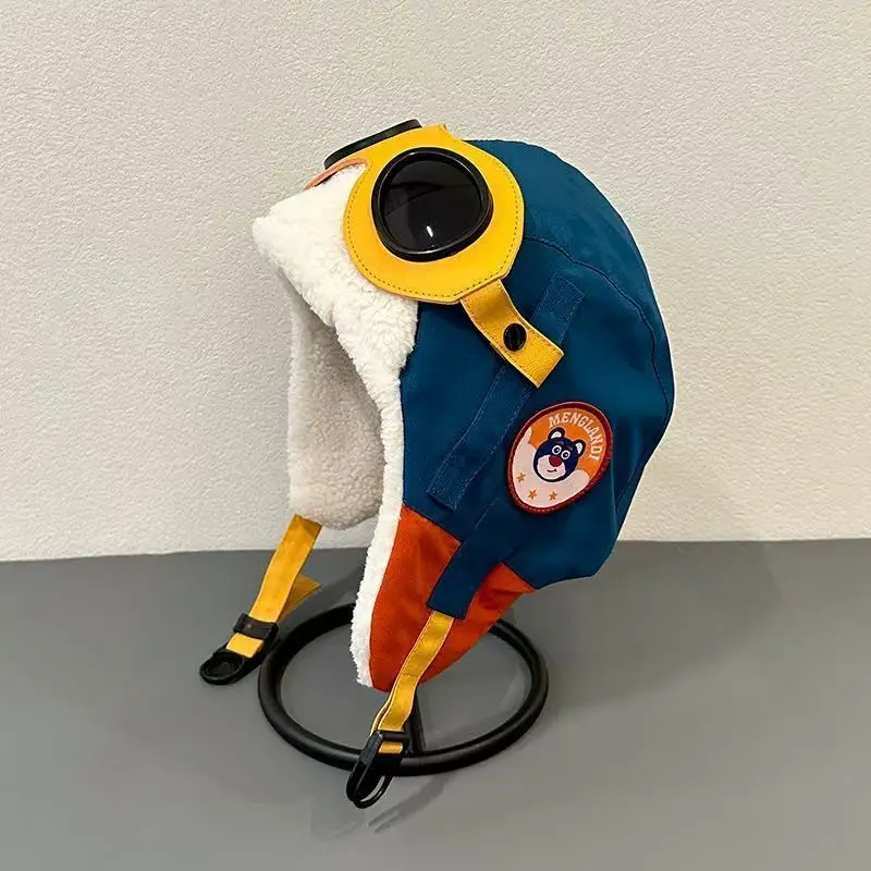 Children's Pilot Lei Feng Hat for Older Kids, Outdoor Windproof, Fleece-Lined, Warm, Winter Skiing, Girls' Ear Protection Hat — feature 14