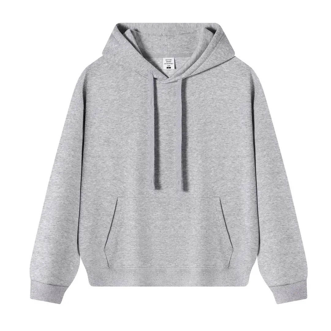 New Solid Color 350g Heavyweight Original Cotton Drop-Shoulder Crew Neck Sweatshirt for Men, Cross-Border Trendy Brand, Simple Basic Top and Pants