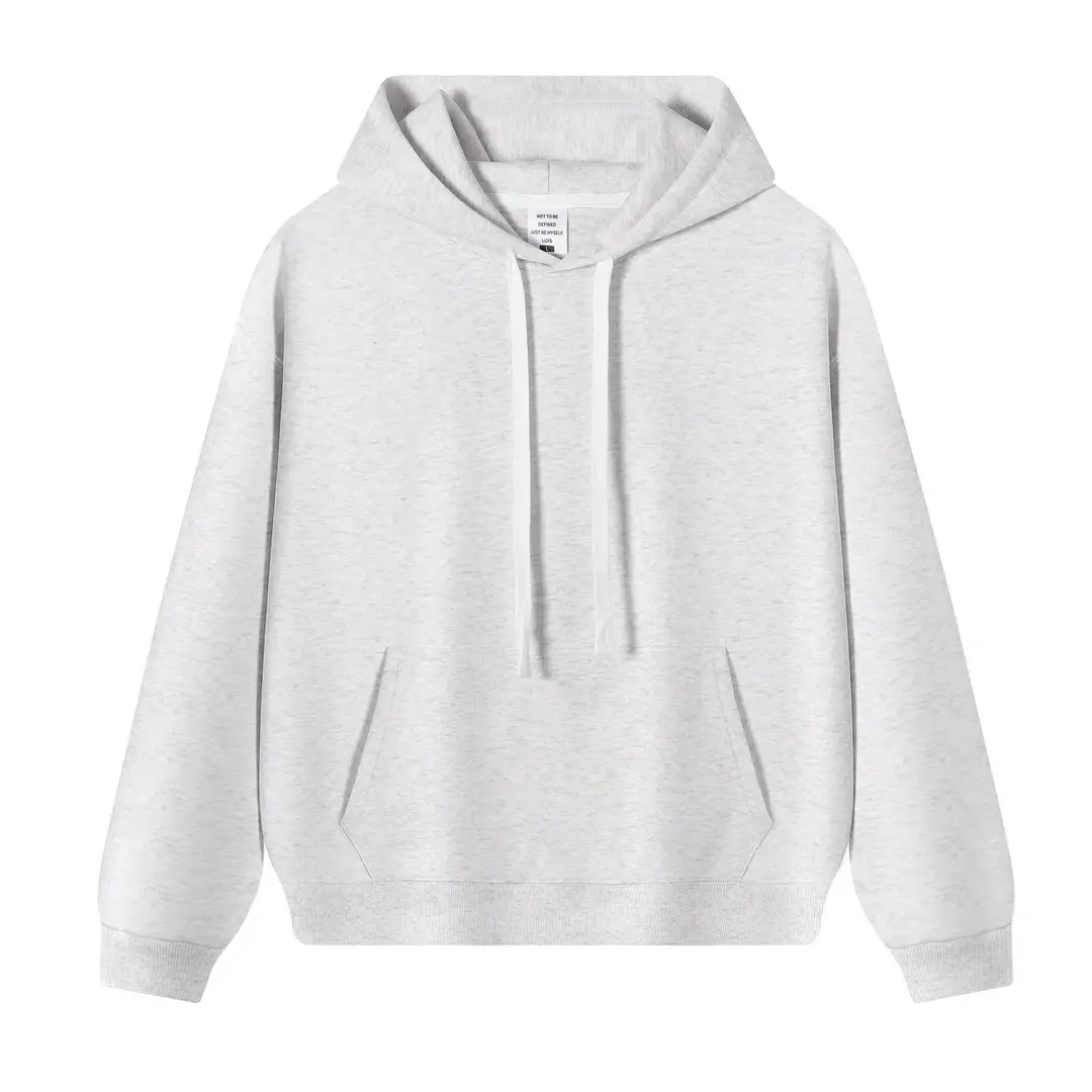 New Solid Color 350g Heavyweight Original Cotton Drop-Shoulder Crew Neck Sweatshirt for Men, Cross-Border Trendy Brand, Simple Basic Top and Pants