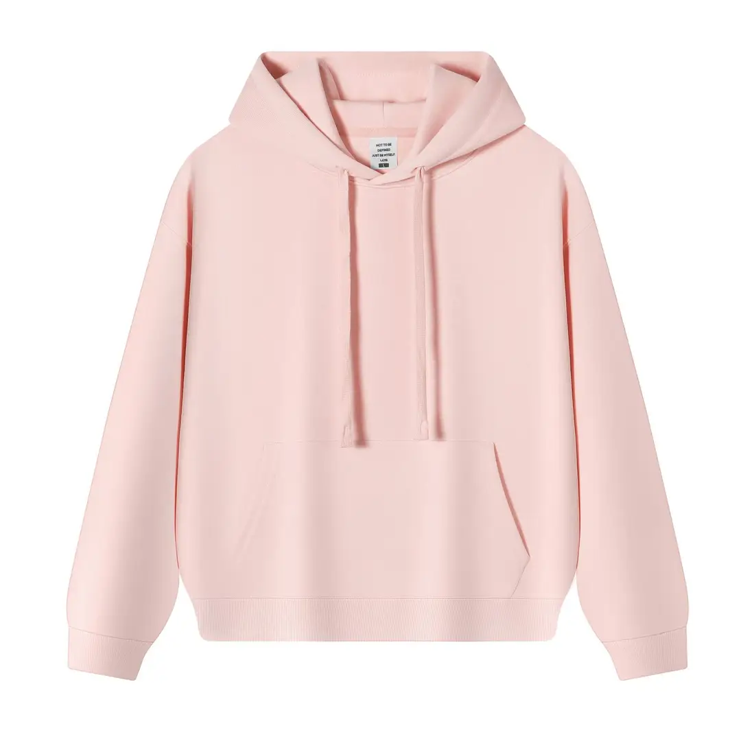 New Solid Color 350g Heavyweight Original Cotton Drop-Shoulder Crew Neck Sweatshirt for Men, Cross-Border Trendy Brand, Simple Basic Top and Pants
