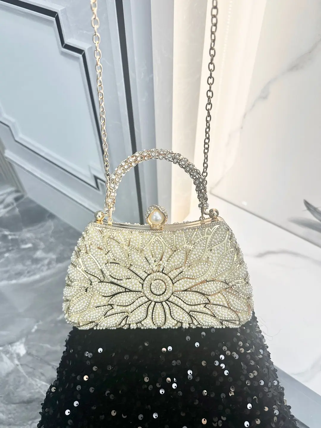 2026 Cross-Border Diamond-Embellished Party Clutch Bag, New Evening Bag, European and American Women's Handbag, Formal Evening Bag, Women's Bag