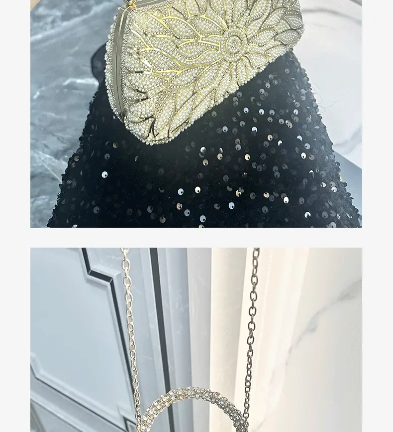 2026 Cross-Border Diamond-Embellished Party Clutch Bag, New Evening Bag, European and American Women's Handbag, Formal Evening Bag, Women's Bag — feature 5