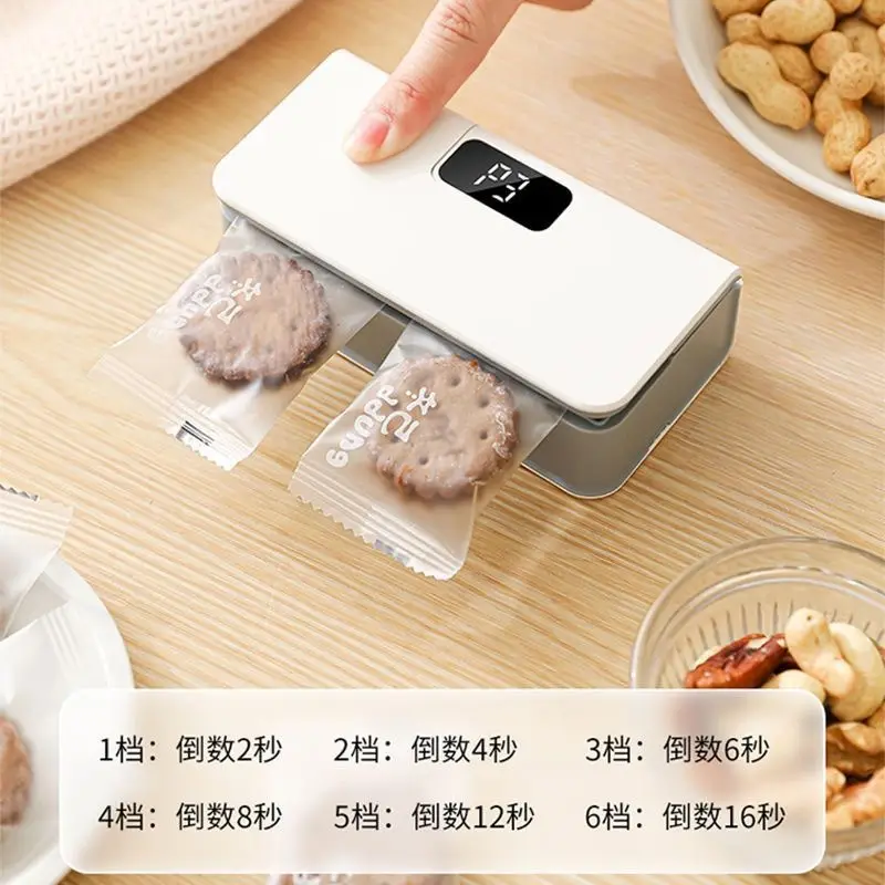 Cross-border rechargeable sealing machine, mini small snack sealer, plastic bag food preservation bag heat sealing machine for home use