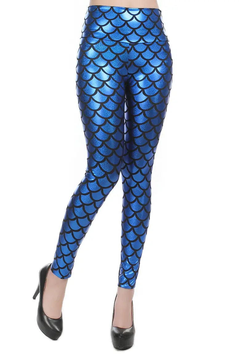 European American Cross-Country Mermaid Fish Scale Leggings - Image 4