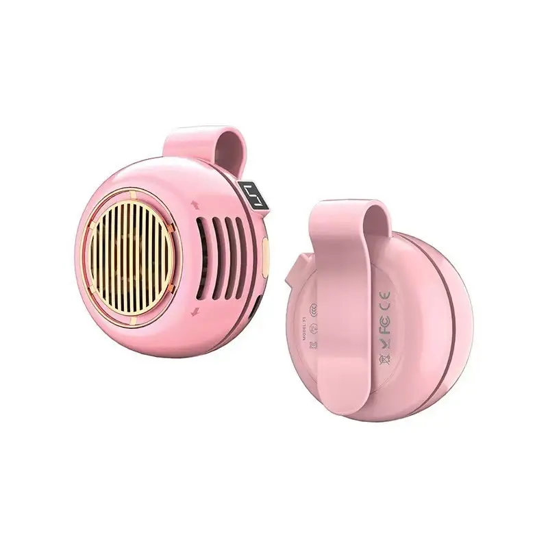 Clip-on USB mini fan, wearable around the neck, portable, ultra-quiet, strong airflow, suitable for student dormitories, light luxury and portable