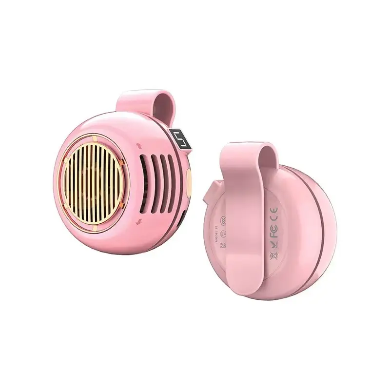 Clip-on USB mini fan, wearable around the neck, portable, ultra-quiet, strong airflow, suitable for student dormitories, light luxury and portable