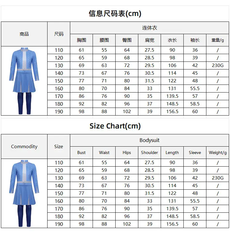 Descendants 5 Chloe cosplay costume Cinderella's daughter blue princess dress Halloween girls' stage performance outfit — feature 6