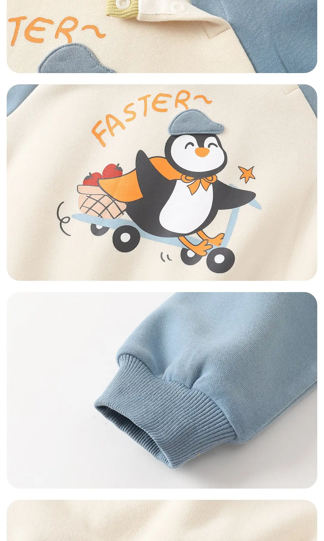 Kaka Panda children's clothing, children's round-neck sweatshirt, girls' casual autumn wear, boys' autumn tops, baby clothes — feature 13