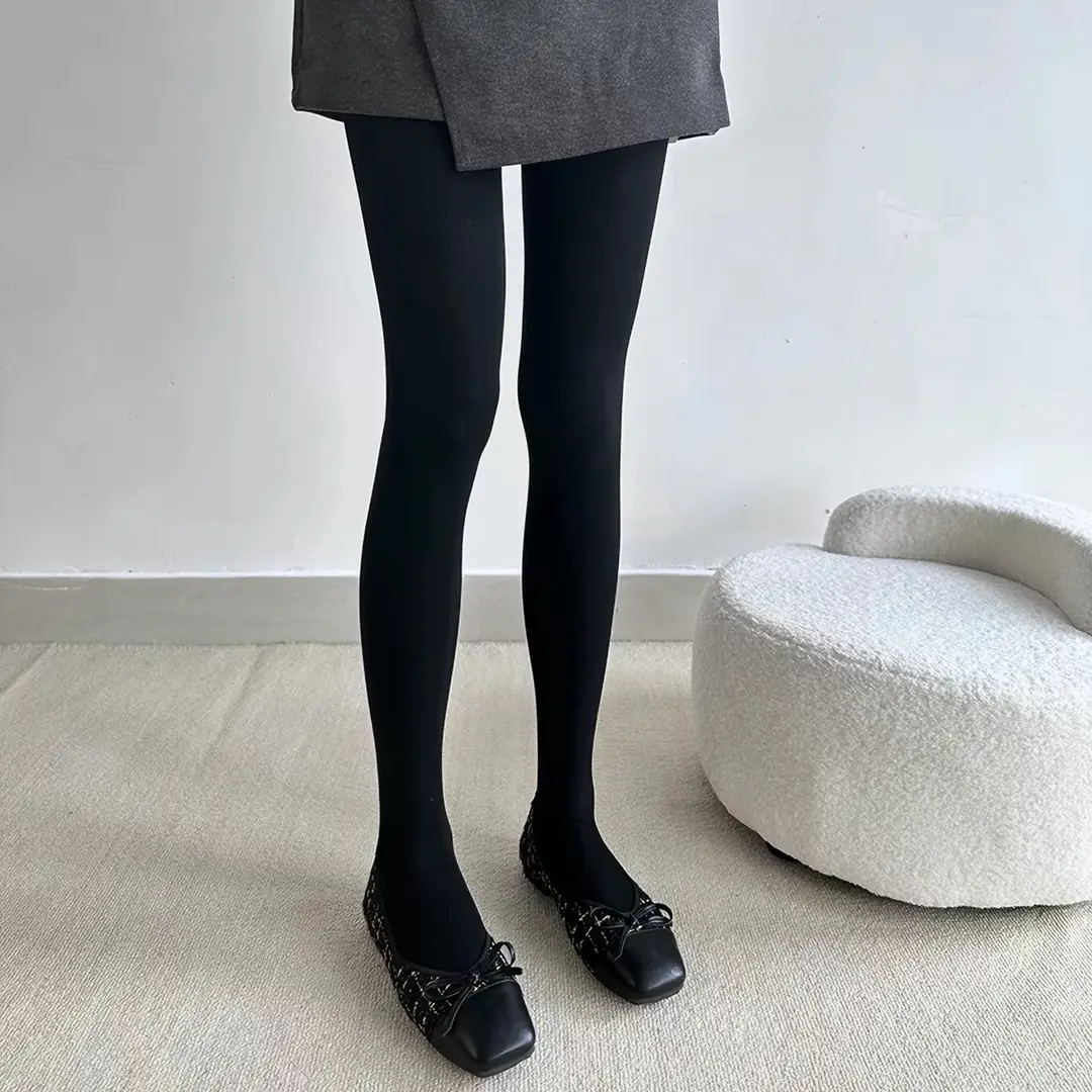 80d velvet pantyhose for women, Lolita JK style, thick white, pure and desirable, anti-snag, elegant stockings, spring and autumn thin leggings
