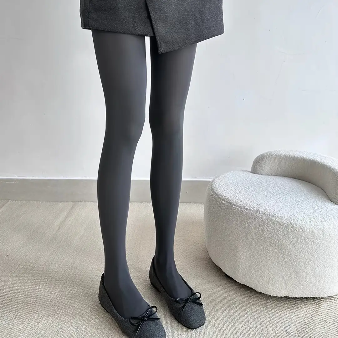 80d velvet pantyhose for women, Lolita JK style, thick white, pure and desirable, anti-snag, elegant stockings, spring and autumn thin leggings
