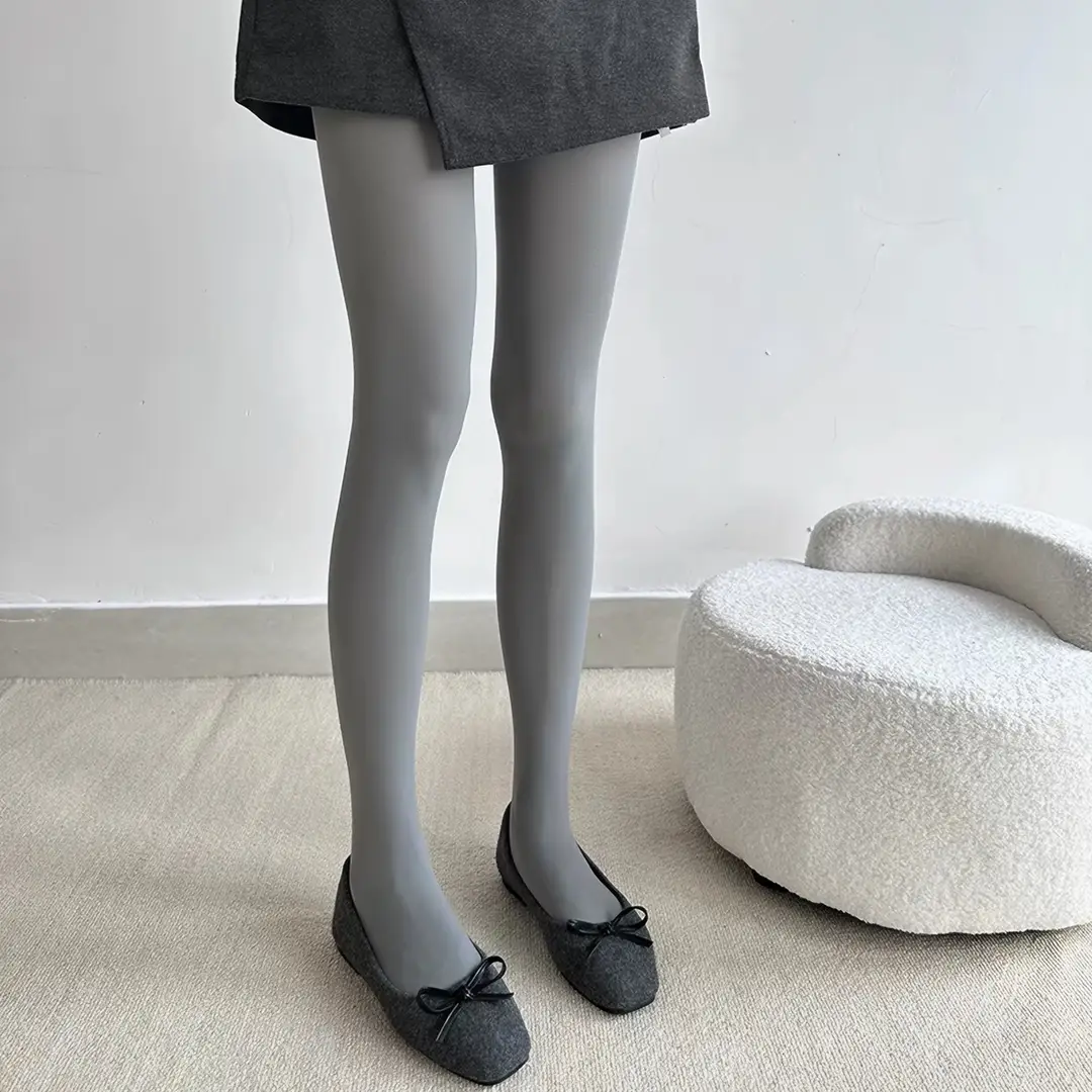 80d velvet pantyhose for women, Lolita JK style, thick white, pure and desirable, anti-snag, elegant stockings, spring and autumn thin leggings