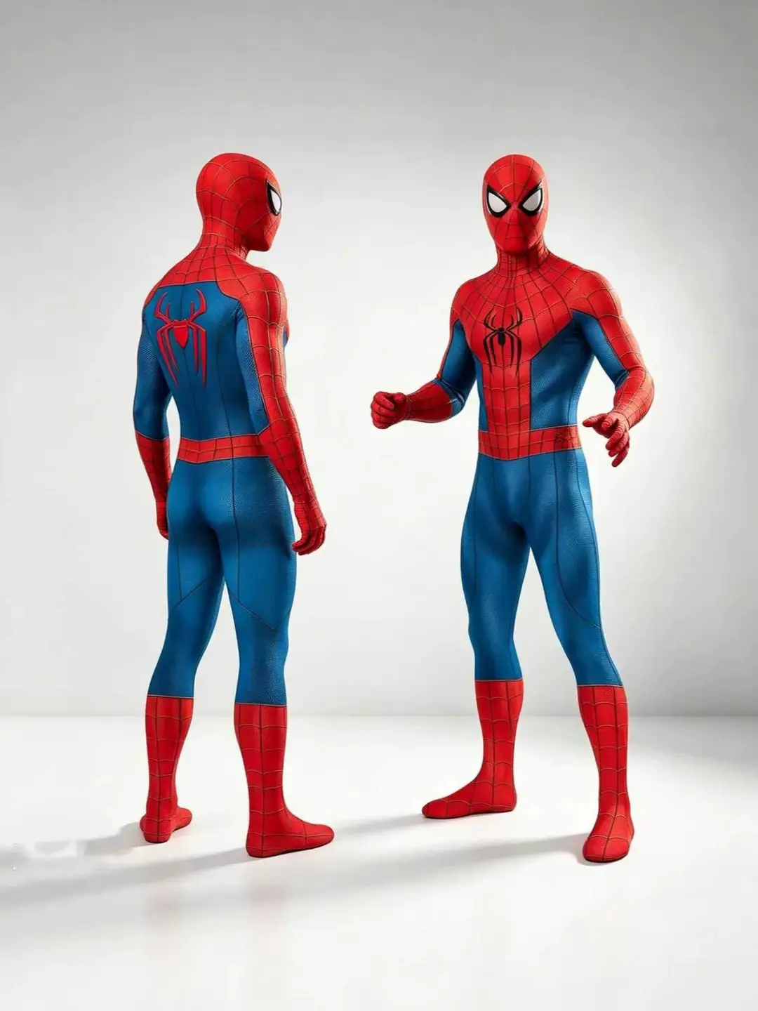 Red and Blue Spider-Man 4 Cosplay: The New Day Peter Parker One-Piece Bodysuit Cosplay Costume for Halloween