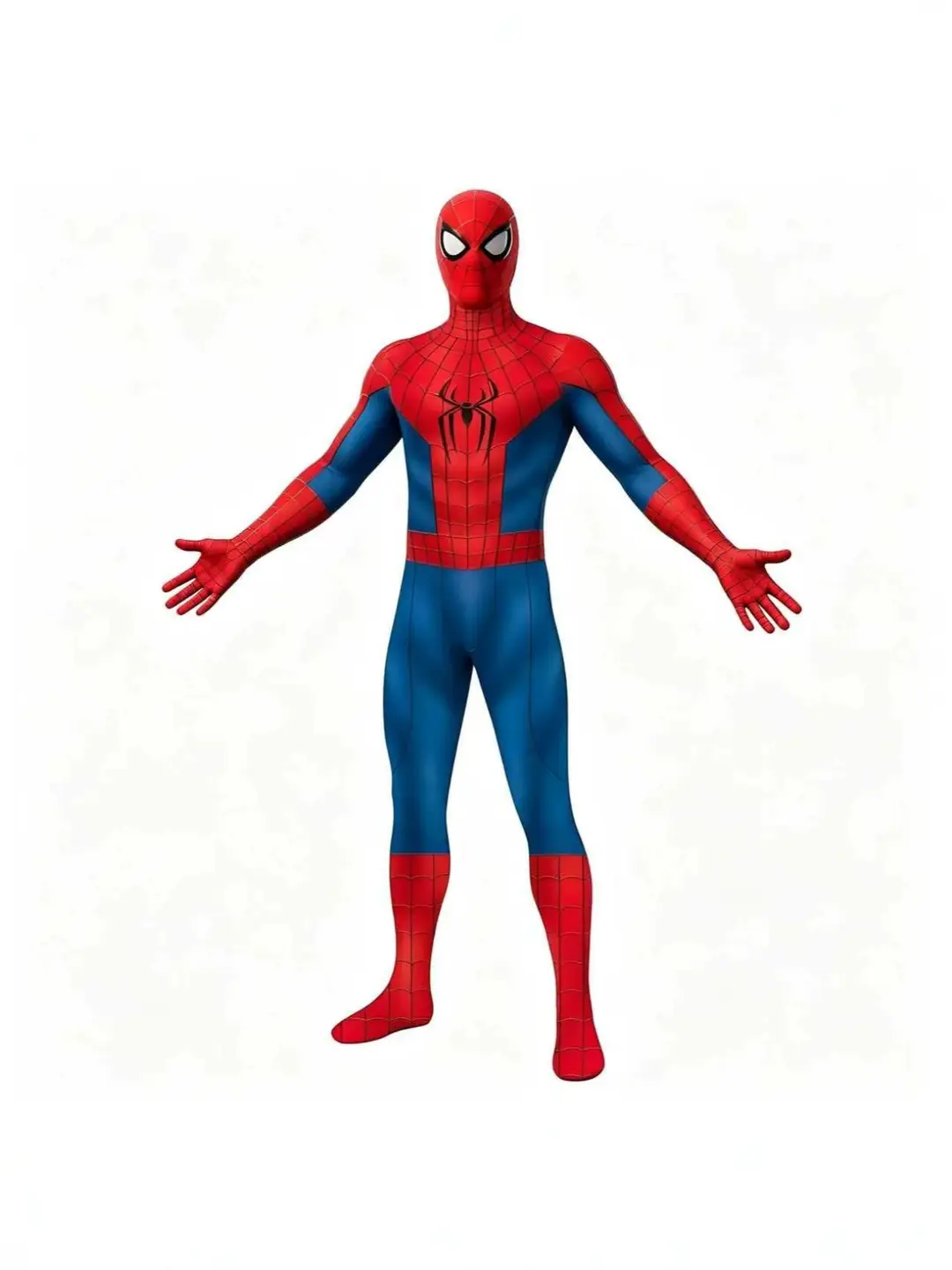Red and Blue Spider-Man 4 Cosplay: The New Day Peter Parker One-Piece Bodysuit Cosplay Costume for Halloween
