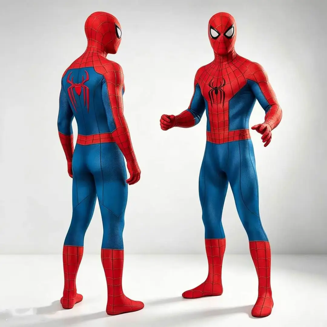 Red and Blue Spider-Man 4 Cosplay: The New Day Peter Parker One-Piece Bodysuit Cosplay Costume for Halloween — feature 4