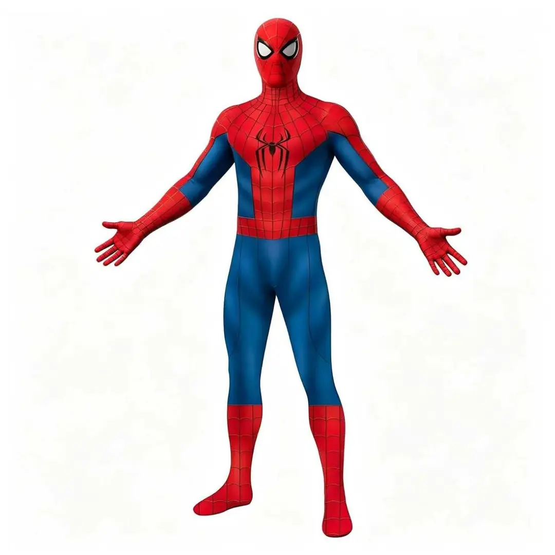 Red and Blue Spider-Man 4 Cosplay: The New Day Peter Parker One-Piece Bodysuit Cosplay Costume for Halloween — feature 5