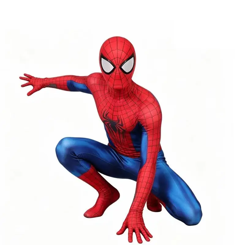 Red and Blue Spider-Man 4 Cosplay: The New Day Peter Parker One-Piece Bodysuit Cosplay Costume for Halloween — feature 6
