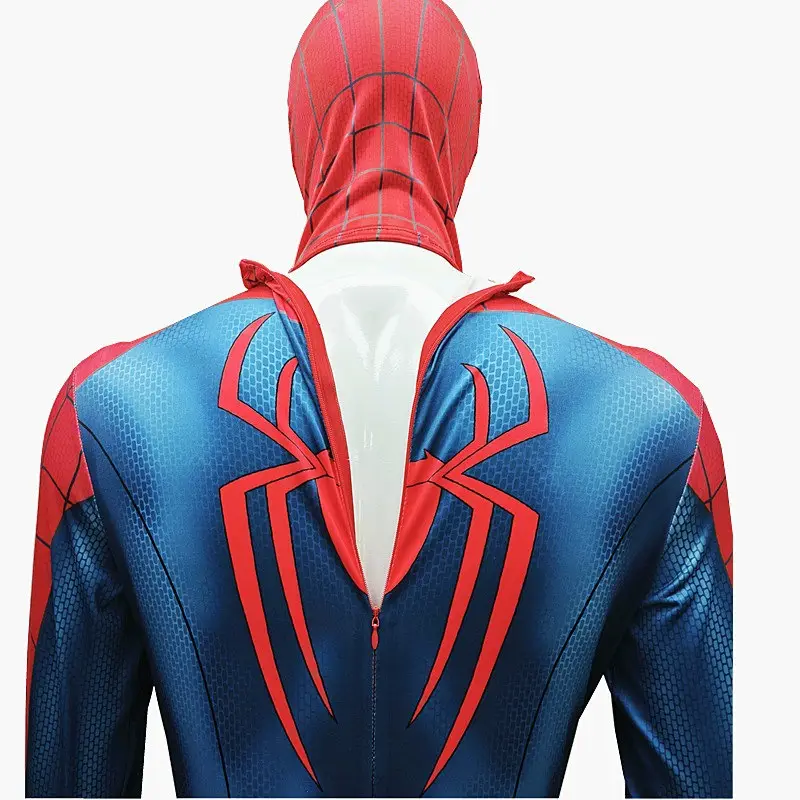 Red and Blue Spider-Man 4 Cosplay: The New Day Peter Parker One-Piece Bodysuit Cosplay Costume for Halloween — feature 7