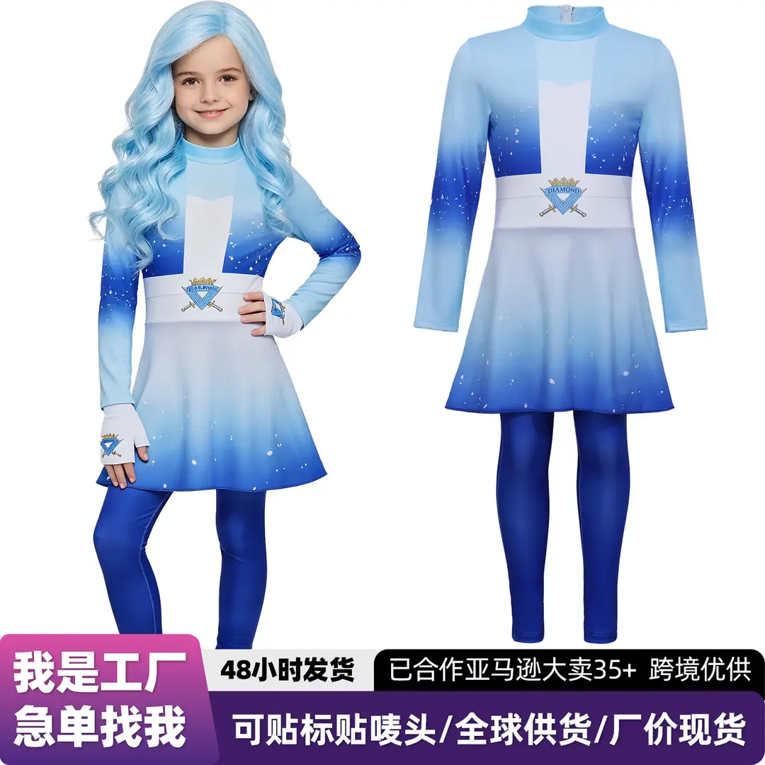 Halloween Descendants Evil Wonderland Chloe cosplay dress Cinderella daughter stage costume