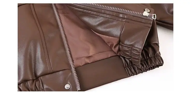 Cool and stylish boys' leather jacket 2026 spring/autumn new children's spring leather jacket trendy cool little boys' spring clothing — feature 28