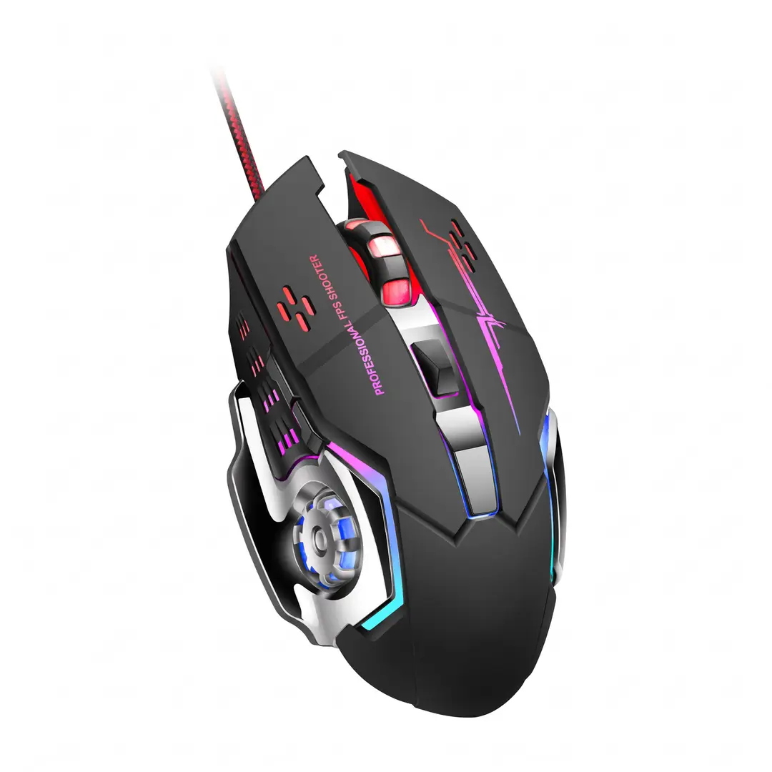 Cross-border in-stock flat single-handed keyboard with mechanical feel, gaming throne keyboard and mouse set, Peace Elite computer accessories