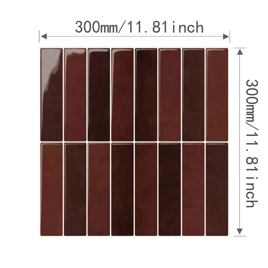 Wholesale custom-made kitchen and bathroom 3D ceramic tile stickers, waterproof and high-temperature resistant adhesive wall stickers, DIY imitation ceramic tile wall stickers