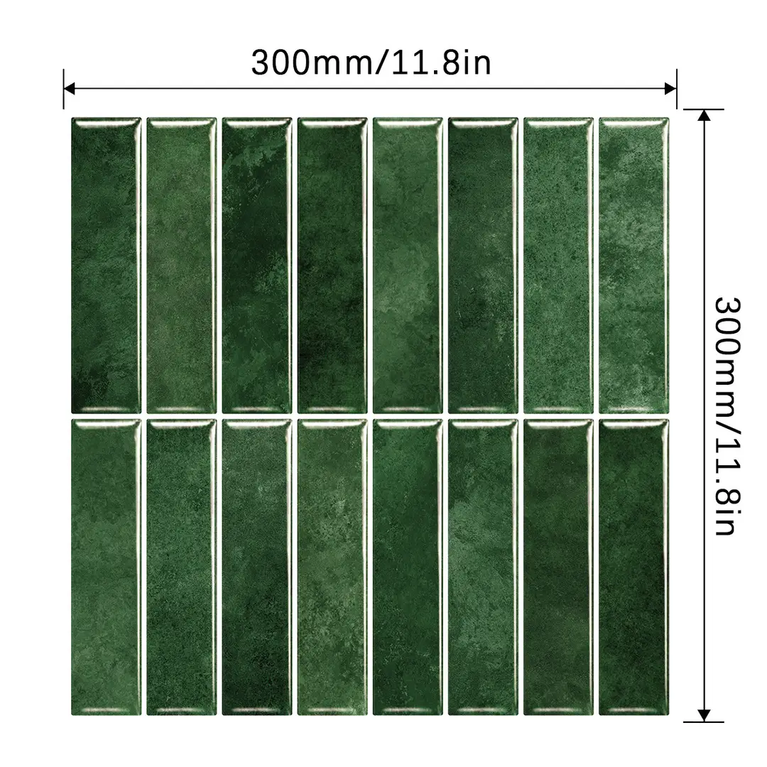 Wholesale custom-made kitchen and bathroom 3D ceramic tile stickers, waterproof and high-temperature resistant adhesive wall stickers, DIY imitation ceramic tile wall stickers