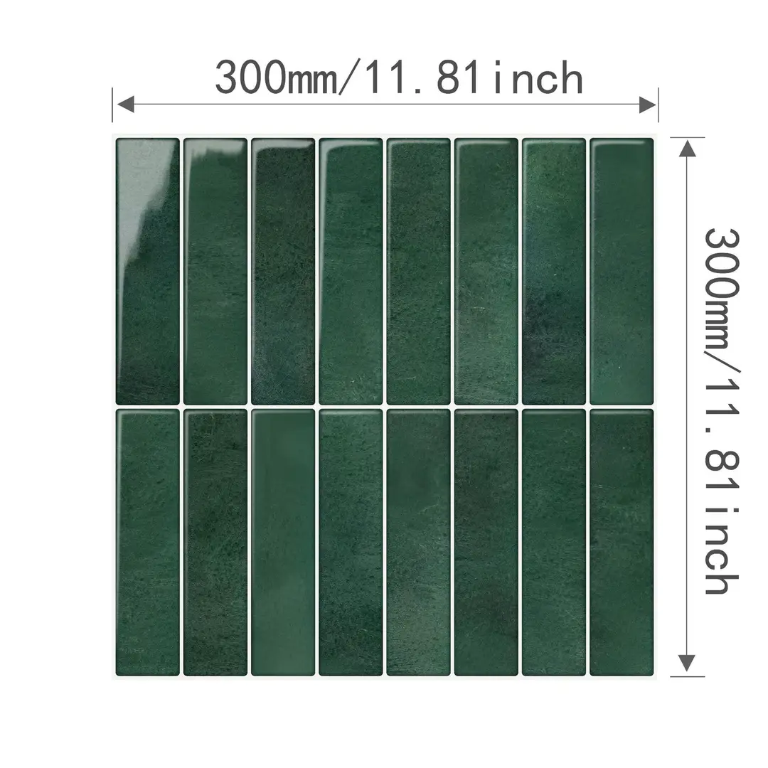 Wholesale custom-made kitchen and bathroom 3D ceramic tile stickers, waterproof and high-temperature resistant adhesive wall stickers, DIY imitation ceramic tile wall stickers
