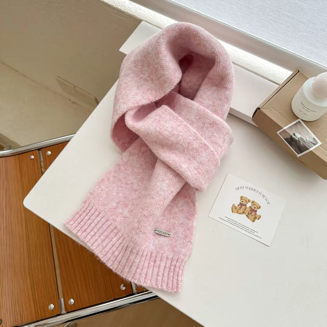 2026 New Wool Blend Knitted Hat, Scarf, and Gloves Three-Piece Set for Men and Women, Winter Warmth and Cold Protection, Touchscreen Compatible