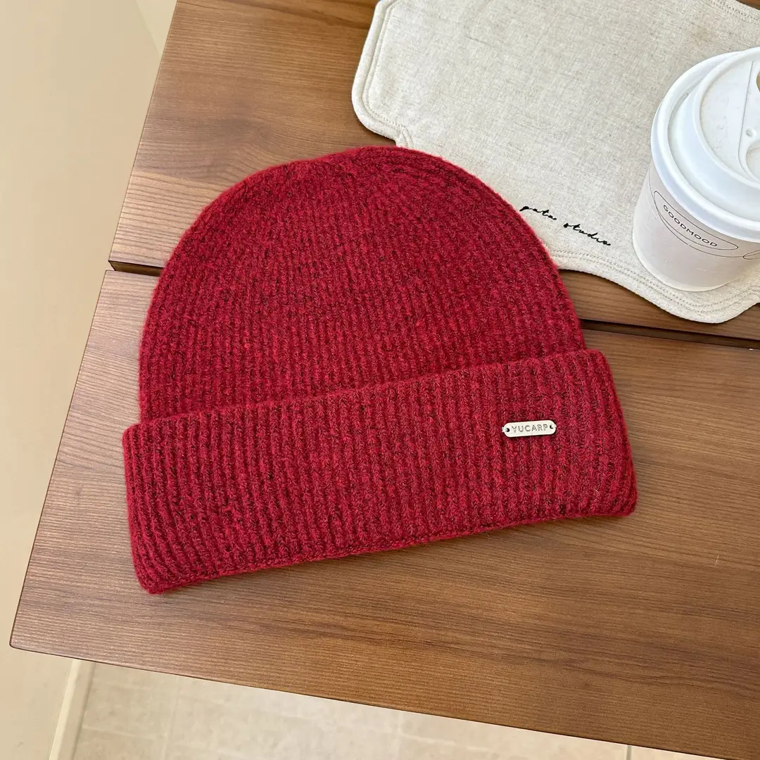 2026 New Wool Blend Knitted Hat, Scarf, and Gloves Three-Piece Set for Men and Women, Winter Warmth and Cold Protection, Touchscreen Compatible