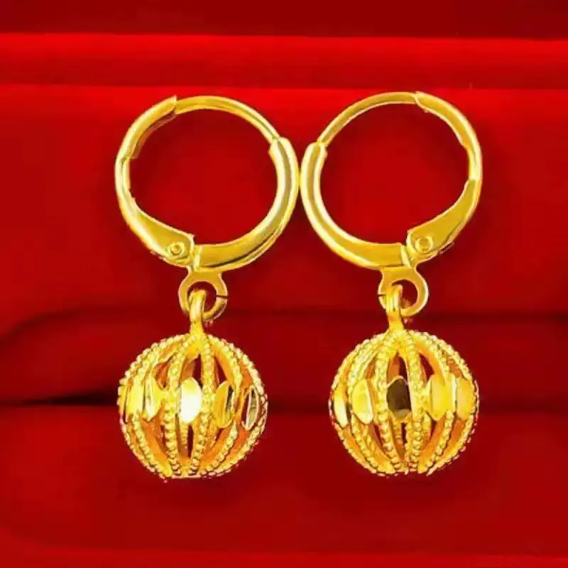 Vietnamese gold-plated trendy earring collection for women, new tassel stud earrings and drop earrings, fashion series, slow fading