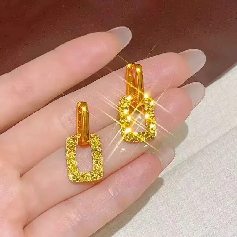 Vietnamese gold-plated trendy earring collection for women, new tassel stud earrings and drop earrings, fashion series, slow fading