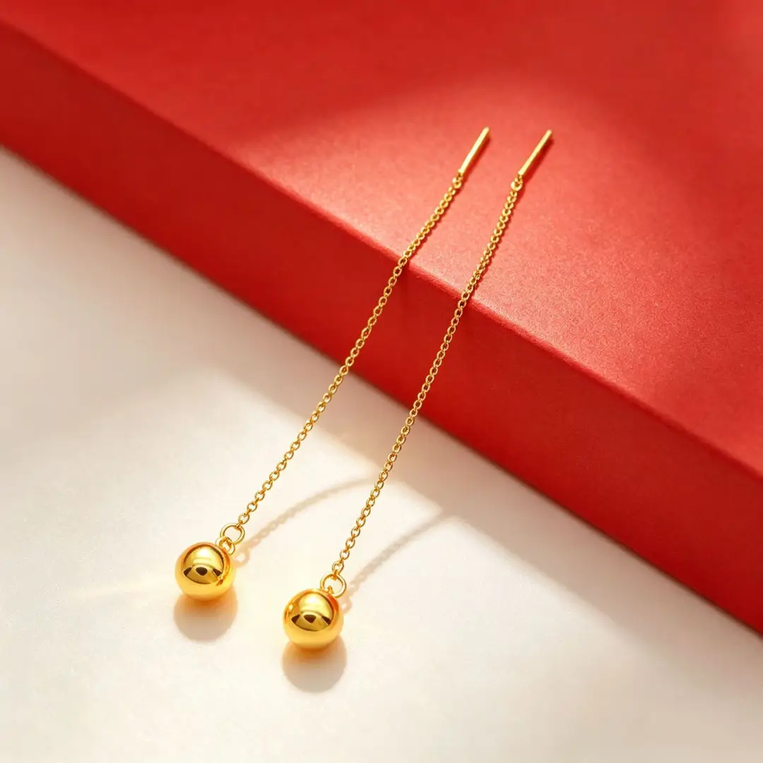 Vietnamese gold-plated trendy earring collection for women, new tassel stud earrings and drop earrings, fashion series, slow fading