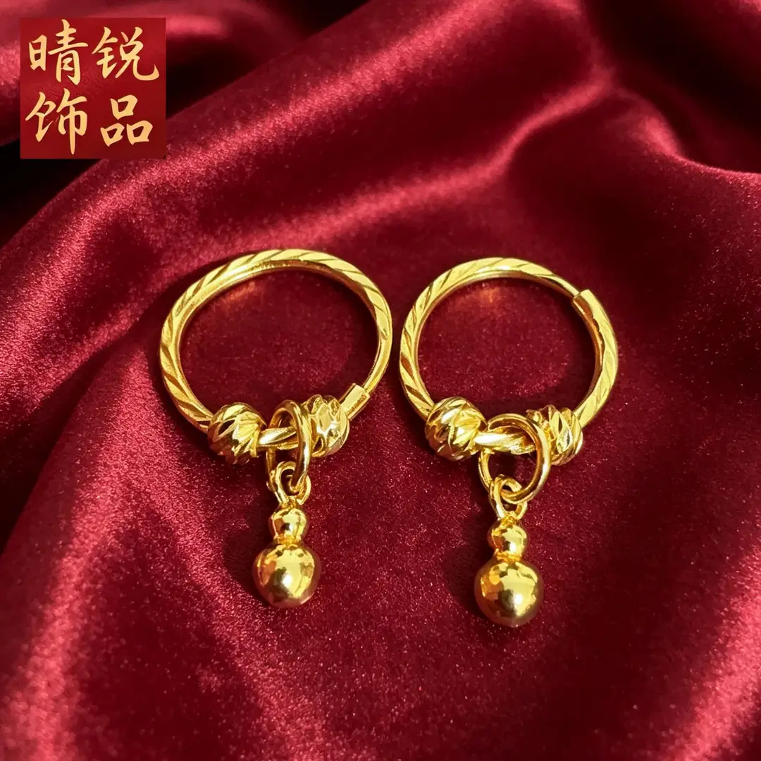 Vietnamese gold-plated trendy earring collection for women, new tassel stud earrings and drop earrings, fashion series, slow fading